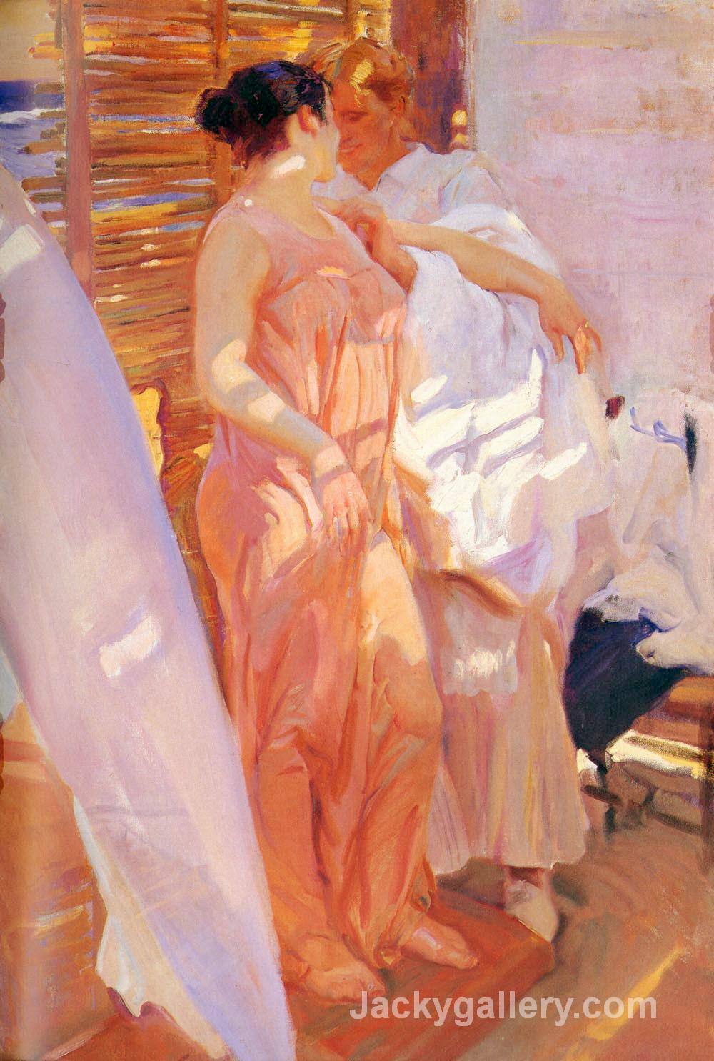 After the Bath by Joaquin Sorolla y Bastida paintings reproduction